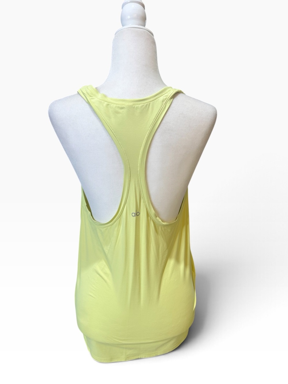 ALO Yoga Neon Lemon Scoop Neck Tank - Picture 3 of 3